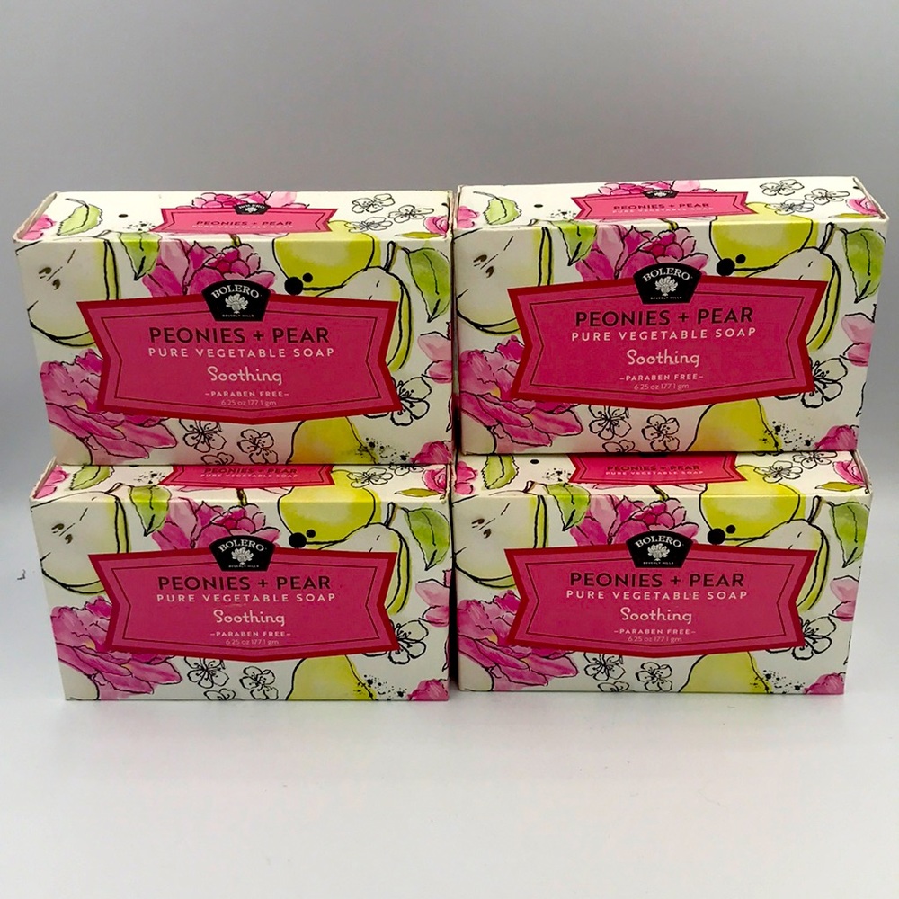 Lot of 6 Peonies & Pear 🍐 Vegetable Soap 🧼
